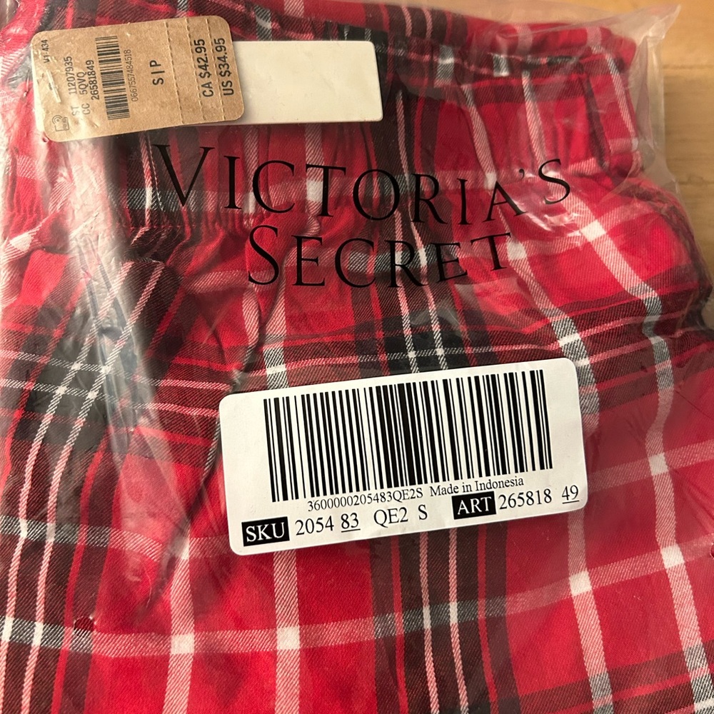 Victoria Secret/Pink Plaid Flannel PJ Pants